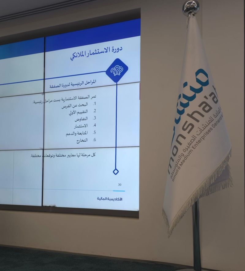 مادة تعليمية من برنامج الاستثمار الملائكي